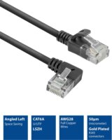 ACT DC1901 U/UTP Cat6a RJ45 Patch Kábel 1m - Fekete