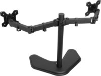ACT AC8363 10"-32" Monitor Asztali Tartó Kar - Fekete (2 kijelző)