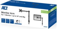 ACT AC8361 10"-34" Monitor Asztali Tartó Kar - Fekete