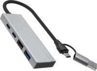 Fixed FIXHU-PT-GR 4-port USB-C/A HUB (2x USB-C + 2x USB-A)
