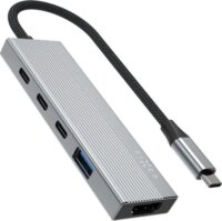 Fixed FIXHU-CR-GR 5-port USB-C HUB 100W (1x HDMI + 2x USB-C + 1x USB-A)