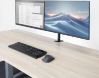 ACT AC8362 10"-32" Monitor Asztali Tartó Kar - Fekete (2 kijelző)