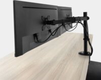 ACT AC8362 10"-32" Monitor Asztali Tartó Kar - Fekete (2 kijelző)
