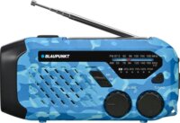 Blaupunkt ER10BC Hordozható Vészhelyzeti FM / AM Zsebrádió - Kék terepmintás