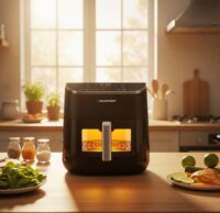 Blaupunkt AFD801 AirFryer Forrólevegős sütő 8,0L 3000 Watt - Fekete