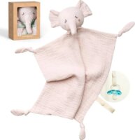Momcozy SU001-C500NB-A Pamut Szundikendő 35 x 35 cm - Rózsaszín elefánt