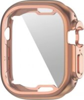 Stansson WCA-118-RG Apple Watch Ultra 49mm Okosóra Védőtok Kijelzővédő Üveggel - Rózsaarany