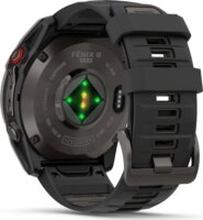 Garmin Fēnix 8 Pro Okosóra 51mm Fekete Szilikon Szíjjal - Titán