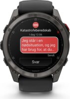 Garmin Fēnix 8 Pro Okosóra 51mm Fekete Szilikon Szíjjal - Titán