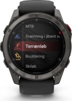 Garmin Fēnix 8 Pro Okosóra 51mm Fekete Szilikon Szíjjal - Titán