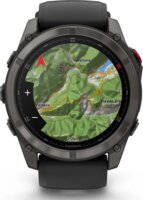 Garmin Fēnix 8 Pro Okosóra 51mm Fekete Szilikon Szíjjal - Titán