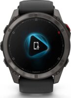 Garmin Fēnix 8 Pro Okosóra 51mm Fekete Szilikon Szíjjal - Titán