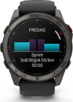 Garmin Fēnix 8 Pro Okosóra 51mm Fekete Szilikon Szíjjal - Titán