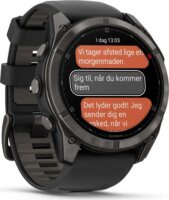 Garmin Fēnix 8 Pro Okosóra 51mm Fekete Szilikon Szíjjal - Titán