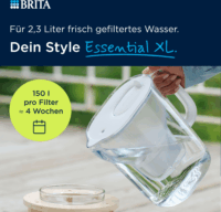 Brita Essential XL Vízszűrő kancsó 3,6L bézs + 1db filter