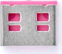 SmartKeeper UL03 6db USB-A Portblokkoló + 1db U03 Basic Kulcs - Rózsaszín