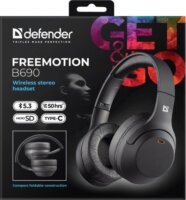 Defender FreeMotion B690 Bluetooth Fejhallgató Headset - Fekete