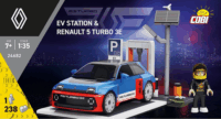 COBI 24682 EV Renault 5 Turbo 3E Töltőállomással 238 Darabos Építőjáték