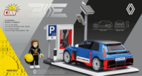 COBI 24682 EV Renault 5 Turbo 3E Töltőállomással 238 Darabos Építőjáték