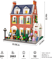 Lumibricks 15009 Piros Tégla Sorház 2663 Darabos Építőjáték