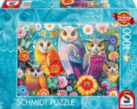 Schmidt Spiele 58058 Baglyok És Virágok 1000 Darabos Puzzle