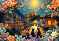 Schmidt Spiele 58897 Játéktrió Holdfényben 1000 Darabos Puzzle