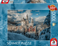 Schmidt Spiele 58068 Téli Neuschwanstein Kastély 1000 Darabos Puzzle
