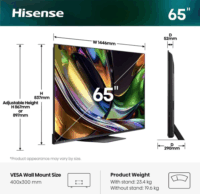 Hisense 65" 65UR8DS 16:9 4K Ultra HD RGB Mini LED Smart TV