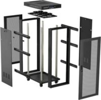 Lanberg 19" Szabadon Álló Rack Szekrény 42U 600x1000mm - Fekete