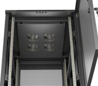 Lanberg 19" Szabadon Álló Rack Szekrény 18U 600x800mm - Fekete