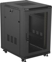 Lanberg 19" Szabadon Álló Rack Szekrény 18U 600x800mm - Fekete