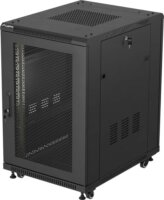Lanberg 19" Szabadon Álló Rack Szekrény 18U 600x800mm - Fekete