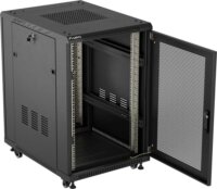 Lanberg 19" Szabadon Álló Rack Szekrény 18U 600x800mm - Fekete