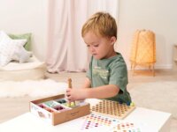 Eichhorn Montessori Gyöngyválogató Finommotorika Oktató és Készségfejlesztő Játék