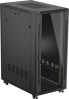 Lanberg 19" Szabadon Álló Rack Szekrény 27U 600x1000mm - Fekete
