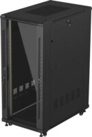 Lanberg 19" Szabadon Álló Rack Szekrény 27U 600x1000mm - Fekete