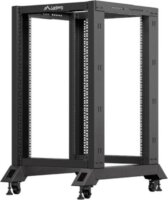 Lanberg 19" Szabadon Álló Nyitott Rack Állvány 18U 600x800mm - Fekete