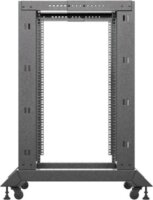 Lanberg 19" Szabadon Álló Nyitott Rack Állvány 18U 600x800mm - Fekete