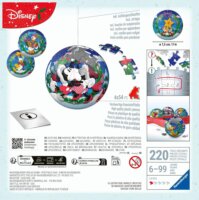 Ravensburger Disney Karácsonyi Gömb Szett 4 x 54 Darabos 3D Puzzle