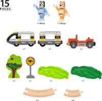 Brio World Bluey és Bingo Vasútkészlet Vonattal - Kék