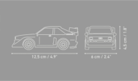 COBI 24668 Audi Sport Quattro S1 E2 Rally Legend 1985 229 Darabos Építőjáték