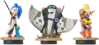 Splat Splatoon Rablók Amiibo Mako, Muri, Mantaro Játékfigura 13cm