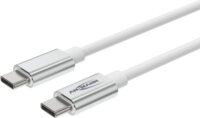 Ansmann 1700-0213 USB-C Apa - USB-C Apa Adat és Töltőkábel 60 Watt 1,2m - Fehér