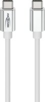 Ansmann 1700-0213 USB-C Apa - USB-C Apa Adat és Töltőkábel 60 Watt 1,2m - Fehér