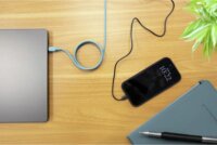 Ansmann 1700-0202 USB-C Apa - USB-C Apa Mágneses Szilikon Adat és Töltőkábel 1,2m - Kék