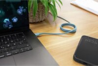 Ansmann 1700-0202 USB-C Apa - USB-C Apa Mágneses Szilikon Adat és Töltőkábel 1,2m - Kék