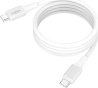 Ansmann 1700-0203 USB-C Apa - USB-C Apa Mágneses Szilikon Adat és Töltőkábel 1,2m - Fehér