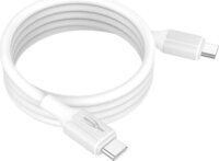 Ansmann 1700-0203 USB-C Apa - USB-C Apa Mágneses Szilikon Adat és Töltőkábel 1,2m - Fehér