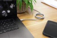 Ansmann 1700-0203 USB-C Apa - USB-C Apa Mágneses Szilikon Adat és Töltőkábel 1,2m - Fehér
