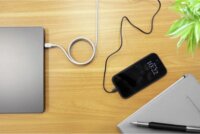 Ansmann 1700-0203 USB-C Apa - USB-C Apa Mágneses Szilikon Adat és Töltőkábel 1,2m - Fehér